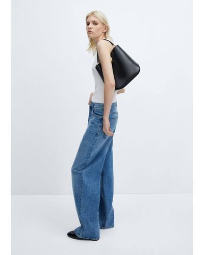 Mango Shopper Bag With Padlock - Black