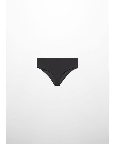 Mango High-waist Bikini Bottoms - Black
