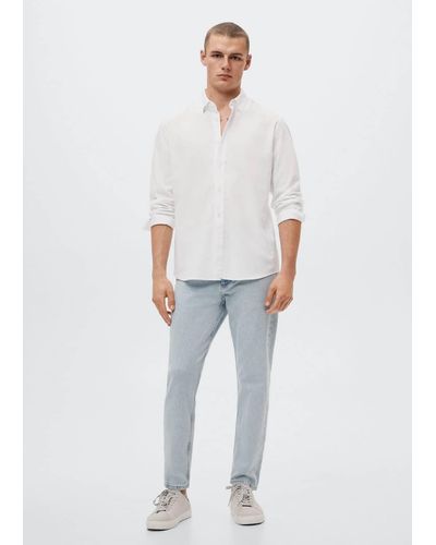 Mango Camicia regular-fit cotone - Bianco