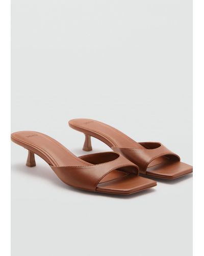 Mango Heel Non-structured Sandals - Pink