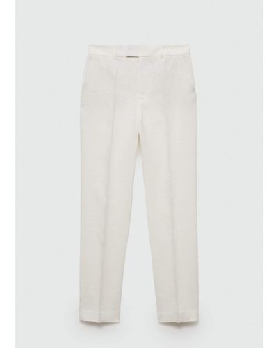 Mango Trousers - White