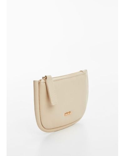 Mango Quilted Coin Purse Off - White