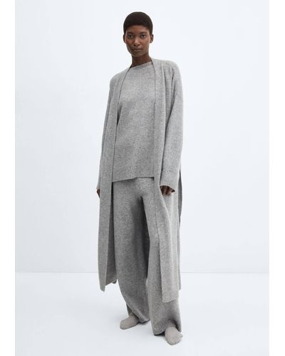 Mango Cardigan maglia oversize - Grigio