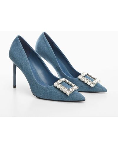 Mango Jewel Denim Shoe Medium - Blue