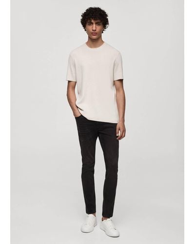 Mango Jude Skinny-fit Jeans Black - White
