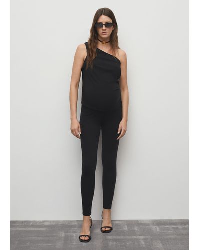Mango Maternity Cotton leggings - Black
