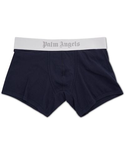 Palm Angels 'Pa Boxer Bipack, /, 100% Cotton, Size: Small - Blue
