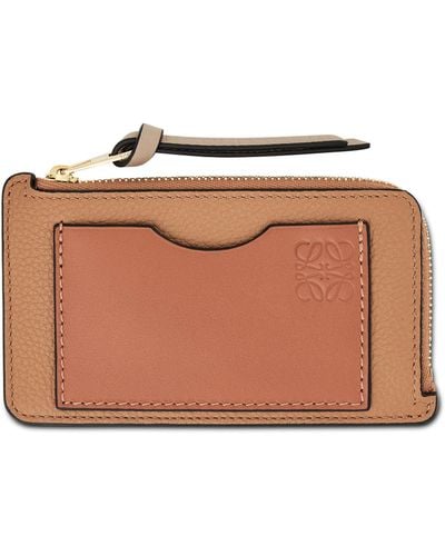 Loewe Coin Cardholder, , 100% Soft Grained Calf - Brown