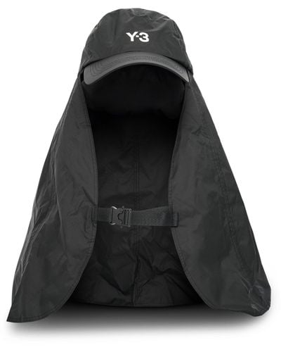 Y-3 Utilitarian Hat, , 100% Polyamide, Size: Medium - Black