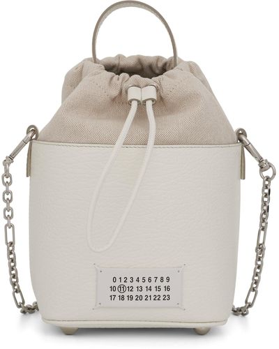Maison Margiela Small 5Ac Bucket Bag, , 100% Leather - Metallic
