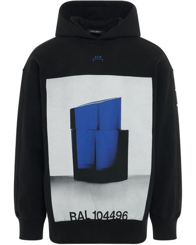 A_COLD_WALL* Monograph Hoodie, Long Sleeves, , 100% Cotton, Size: Medium - Black