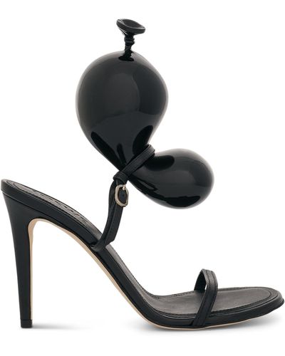 Loewe 3d Balloon Leather Sandals - Black