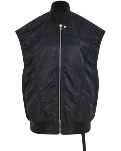Rick Owens Jumbo Flight Vest, , 100% Cotton - Black