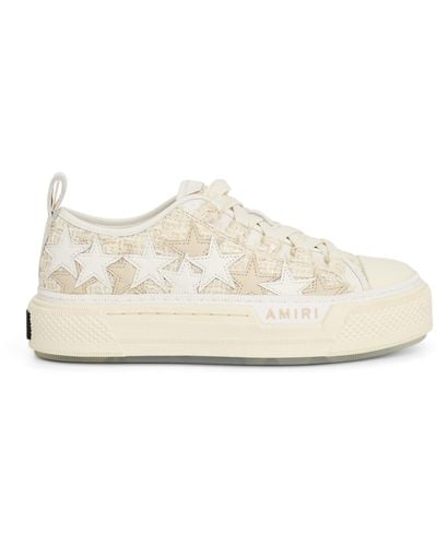 Amiri Boucle Stars Low Top Trainers, , 100% Rubber - Natural