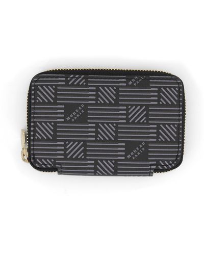 Moreau Mini Zip Wallet, , 100% Calfskin - Black