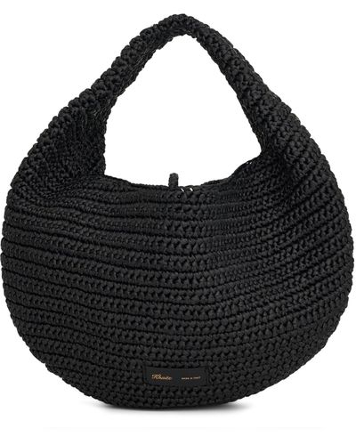 Khaite Olivia Hobo Medium Bag, , 100% Viscose - Black