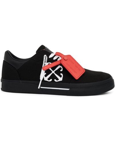 Off-White c/o Virgil Abloh Off- New Low Vulcanized Canvas Sneakers, /, 100% Rubber - Black