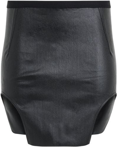 Rick Owens Diana Mini Skirt, , 100% Cotton - Gray