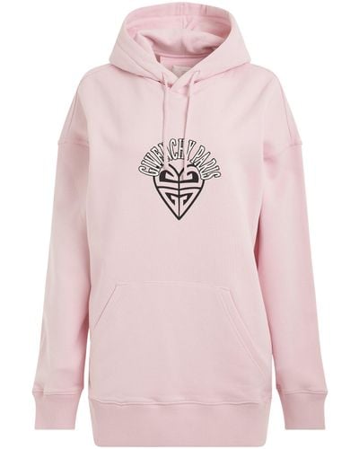 Givenchy 'Disney Oswald Paris Hoodie, Long Sleeves, Light, 100% Cotton, Size: Small - Pink