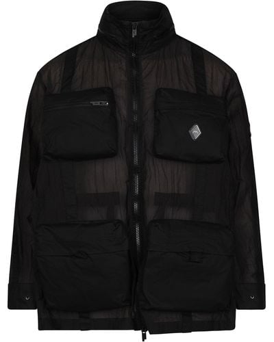 A_COLD_WALL* Filament M65 Jacket, Long Sleeves, , 100% Nylon, Size: Medium - Black