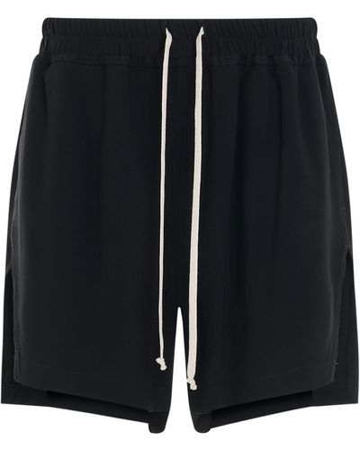 Rick Owens Women Fog Boxers Shorts in Black