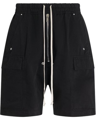 Rick Owens 'Cargobela Shorts, , 100% Cotton, Size: Small - Black