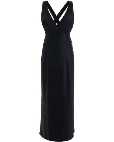 Khaite Milo Dress, , 100% Silk - Black