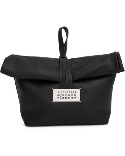 Maison Margiela Leather Clutch Bag, , 100% Calf Leather - Black