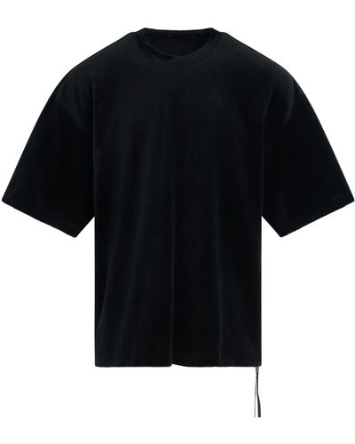 Mastermind Japan 'Bleached Velour Boxy Fit T-Shirt, Short Sleeves, , 100% Cotton, Size: Small - Black