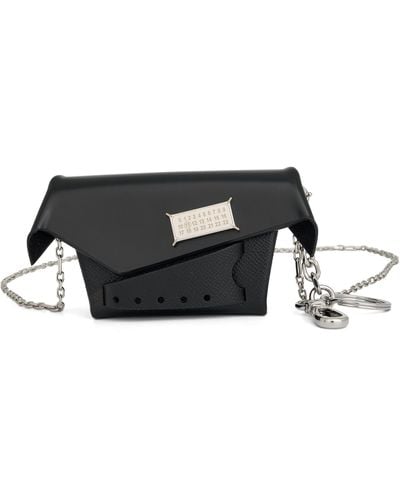 Maison Margiela Small Snatched Bag, , 100% Calf Leather - Black