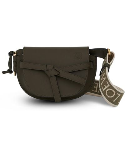 Loewe Mini Gate Dual Bag, , 100% Leather - Green