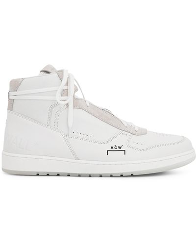 A_COLD_WALL* Luol Hi Top Sneakers, , 100% Leather - White
