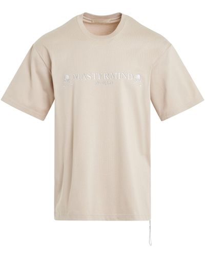 Mastermind Japan Embroiderish T-Shirt, , 100% Cotton, Size: Medium - Natural
