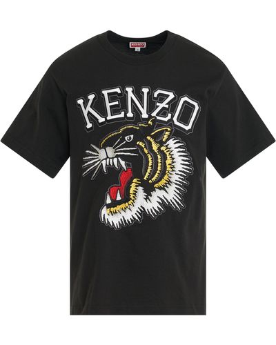 KENZO 'Tiger Varsity Classic T-Shirt, Short Sleeves, , 100% Cotton, Size: Small - Black