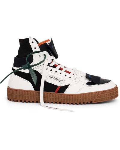 Off-White c/o Virgil Abloh Off- 3.0 Off Court Calf Leather Sneakers, /, 100% Rubber - Multicolor