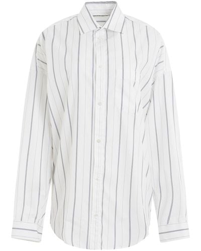 Balenciaga Cocoon Shirt, Long Sleeves, /, 100% Cotton - White