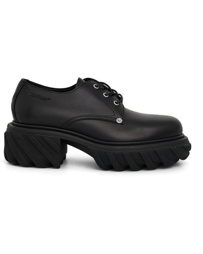 Off-White c/o Virgil Abloh Off- Exploration Derby Shoes, , 100% Rubber - Black
