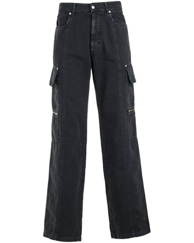 1017 ALYX 9SM Skater Cargo Trousers, Washed, 100% Cotton - Blue