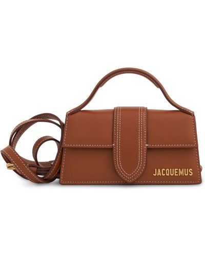 Jacquemus Le Bambino Mini Leather Bag, Light, 100% Cotton - Brown