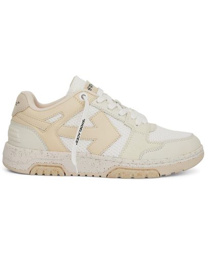 Off-White c/o Virgil Abloh Off- Slim Out Of Office Sneakers, Cream, 100% Rubber - Natural
