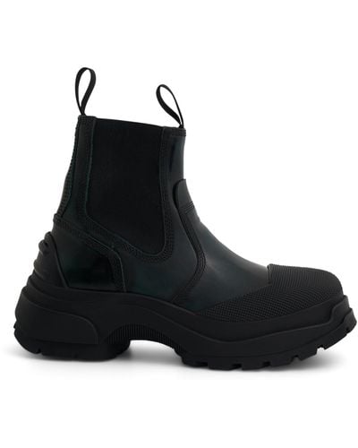 Maison Margiela Alex Panel Boots, /, 100% Leather - Black