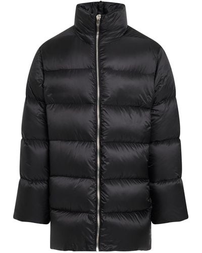 Rick Owens Moncler X Cyclopic Coat, Long Sleeves, , 100% Polyester - Black