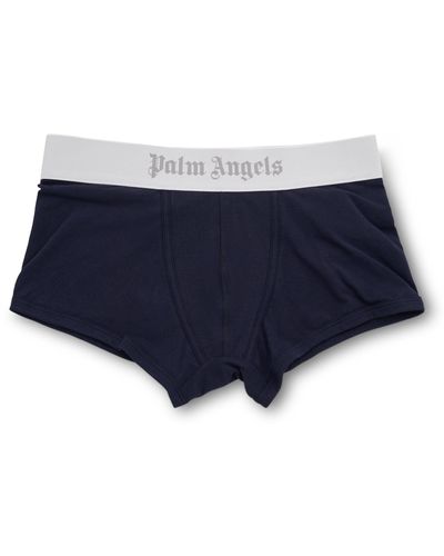 Palm Angels 'Pa Trunk Bipack, /, 100% Cotton, Size: Small - Blue
