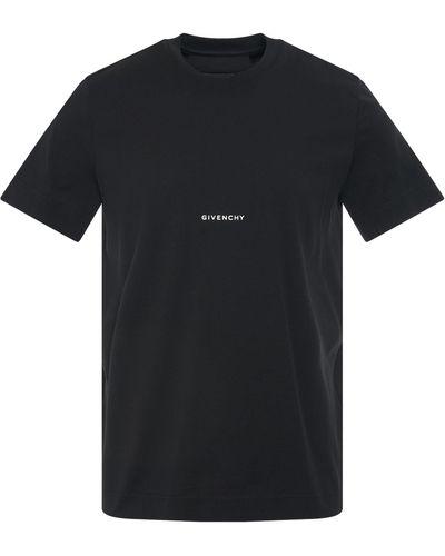 Givenchy Print Logo Slim Fit Jersey T-Shirt, Short Sleeves, , 100% Cotton, Size: Large - Black