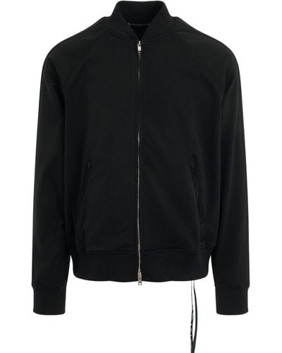 Mastermind Japan Skull And Logo Track Bomber Jacket, Long Sleeves, , 100% Polyester, Size: Medium - Black