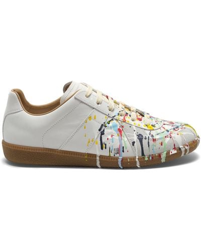 Maison Margiela Replica Paint Splatter Sneakers, , 100% Cotton - Multicolor