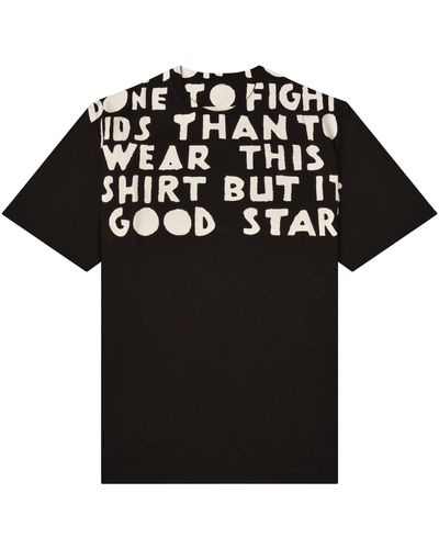 Maison Margiela Aids Charity T-Shirts, Short Sleeves, , 100% Cotton - Black