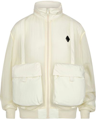 A_COLD_WALL* Filament Bomber Jacket, , 100% Nylon, Size: Medium - White