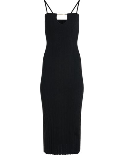 Jacquemus Sierra Bretelles Dress, , 100% Polyester - Black