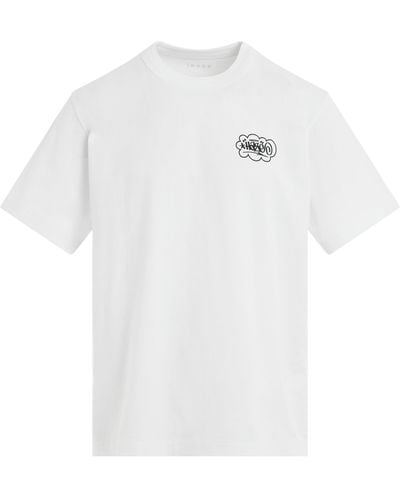 Sacai Eric Haze Circle Star T-Shirt, Short Sleeves, , 100% Cotton - White
